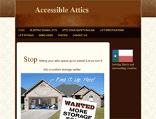 Tablet Screenshot of accessibleattics.com